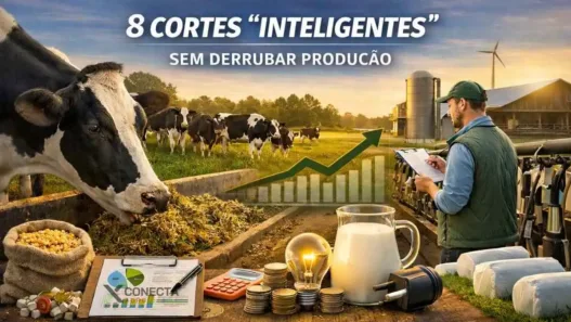 Custo do leite: 8 cortes inteligentes sem derrubar produção