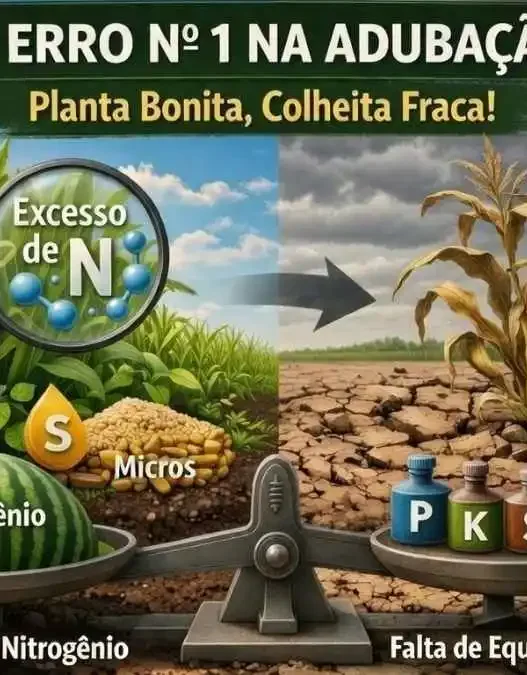 O erro número 1 na adubação que deixa a planta bonita e a colheita fraca