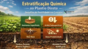 Estratificação química no plantio direto: quando o solo parece bom na análise e ruim na prática