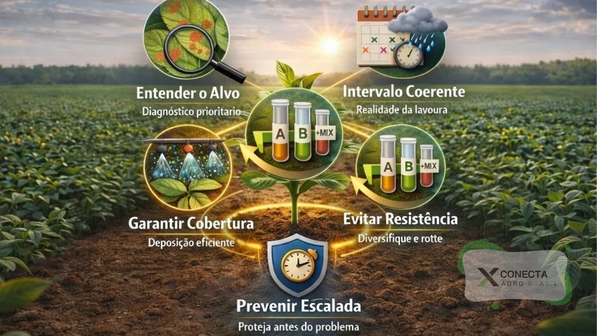 Posicionar bem não é só acertar um estádio fenológico. É alinhar cinco pontos ao mesmo tempo: