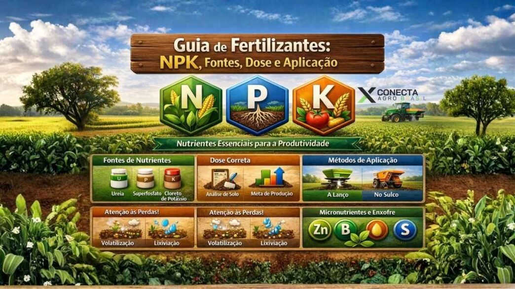 Guia de Fertilizantes: NPK, fontes, dose, época e aplicação