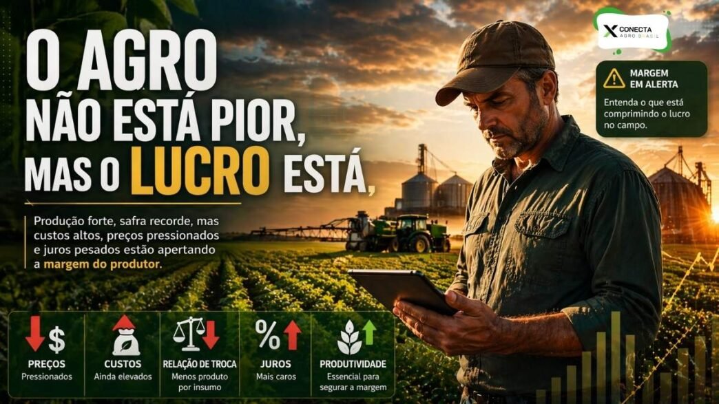 O agro não está pior, mas o lucro está
