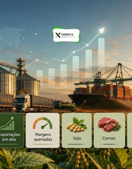 Agro Brasileiro em Alta: Exportações Batem Recorde e Margens Continuam Apertadas em 2026