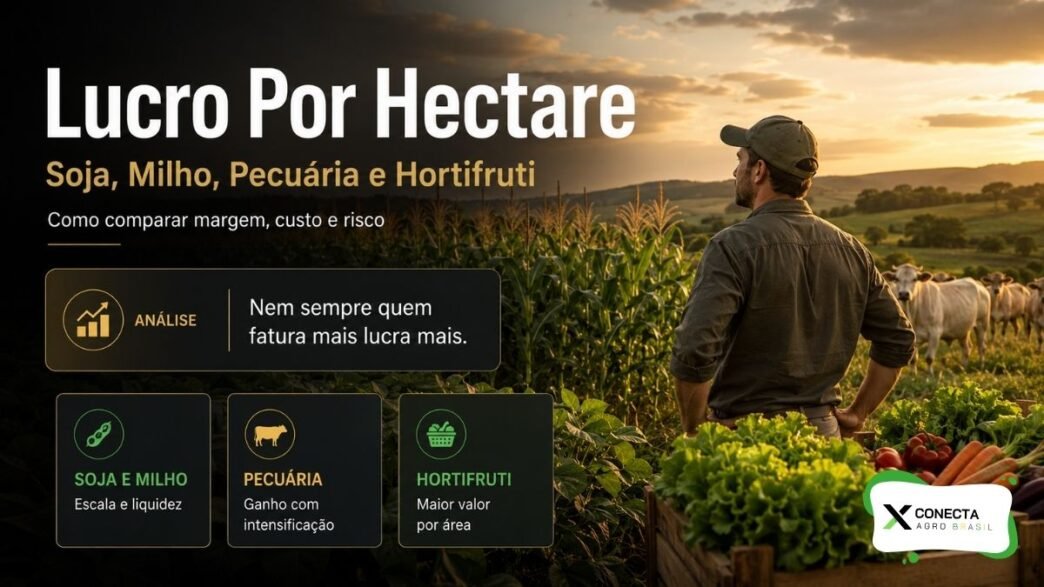 Lucro Por Hectare: Como Comparar Soja, Milho, Pecuária e Hortifruti