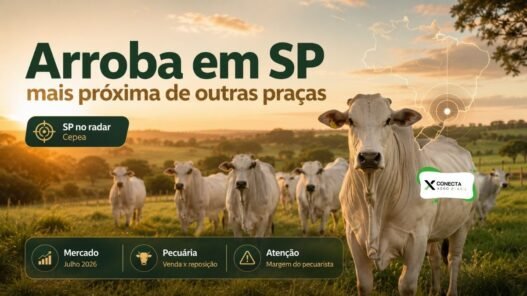 Arroba do Boi em São Paulo Perde Distância para Outros Estados e Muda a Conta do Pecuarista