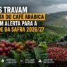 Chuvas travam a colheita do café arábica e acendem alerta para a qualidade da safra 2026/27