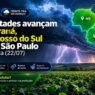 Tempestades Avançam para Paraná, Mato Grosso do Sul e Sul de São Paulo Nesta Quarta