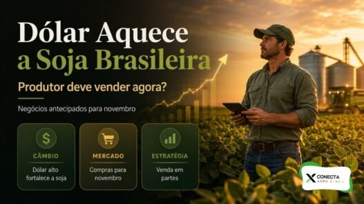 Dólar alto aquece a soja brasileira e antecipa negócios para novembro