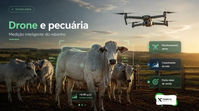Drone Consegue Medir o Boi e Indicar o Melhor Momento para Venda ou Abate