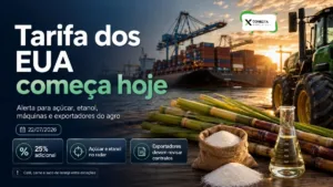 Tarifa dos EUA Começa Hoje e Acende Alerta para Açúcar, Etanol, Máquinas e Exportadores do Agro
