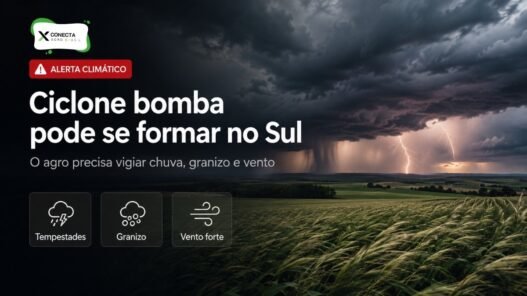 Ciclone Bomba Pode se Formar no Sul: O Que o Agro Precisa Vigiar Nesta Quarta-feira