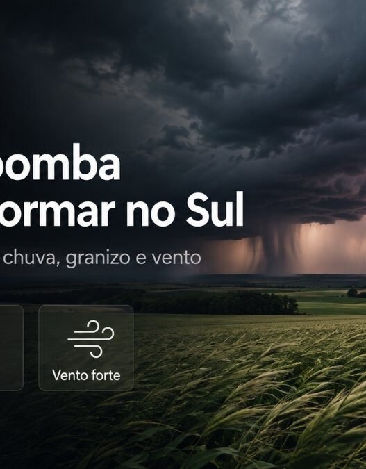 Ciclone Bomba Pode se Formar no Sul: O Que o Agro Precisa Vigiar Nesta Quarta-feira
