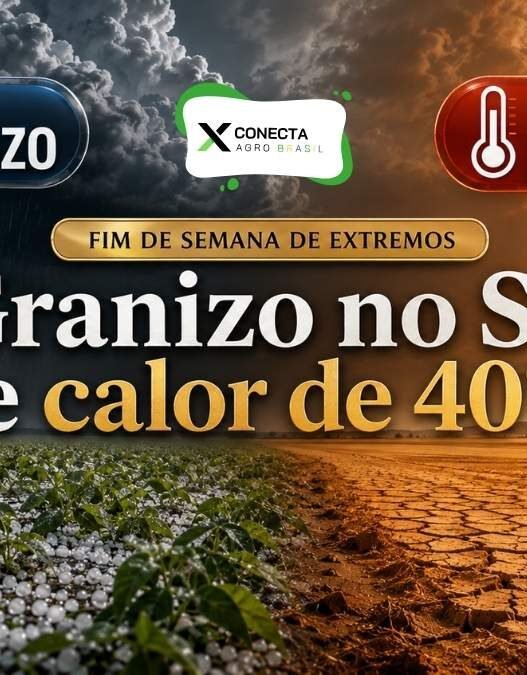 Granizo no Sul e calor de 40°C no Centro-Oeste em 29 e 30 de agosto: Brasil entra em fim de semana de extremos