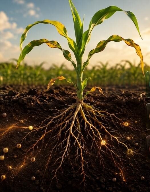 Solo com fósforo mas planta com deficiência: por que ela passa fome?