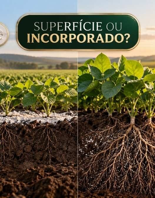Calcário e gesso na superfície ou incorporados? Estudo encontra diferença de quase 50% na produtividade da soja