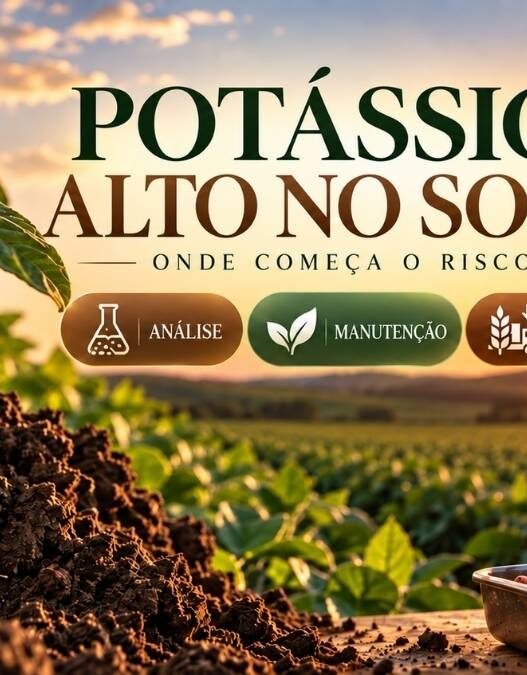 Potássio alto na análise de solo não significa adubação dispensada: onde começa o risco de empobrecer o solo?