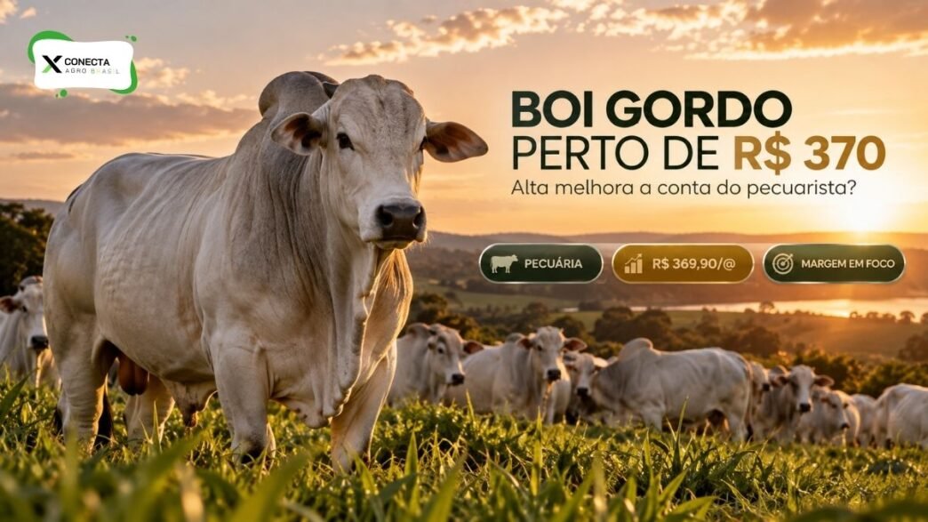 Boi gordo encosta em R$ 370 por arroba