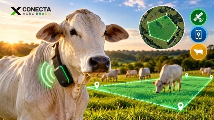 Cercas virtuais podem manter o gado em uma área sem arame?