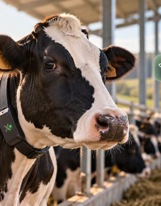 Coleira inteligente para vacas pode detectar doença mais cedo?