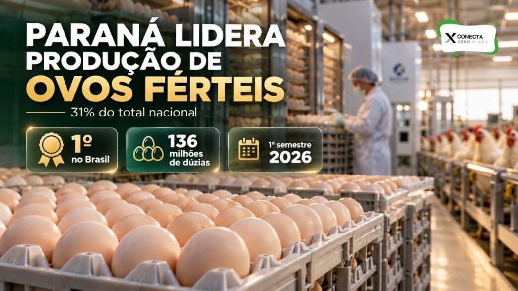 Paraná lidera produção de ovos férteis no Brasil