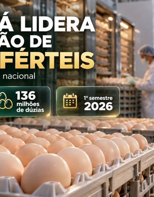 Paraná lidera produção de ovos férteis no Brasil