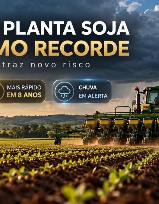 Paraná planta soja no ritmo mais rápido em 8 anos